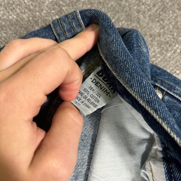 Vintage Boxx USA NY Jeans Baggy Carpenter Double Knee Rough Wear 34x32 Y2K - Picture 4 of 9